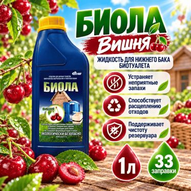 Жидкость для нижнего бака биотуалета Биола вишня