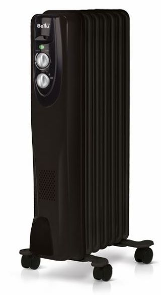Масляный радиатор Ballu Classic black BOH/CL-07BRN 1500 (7 секций)