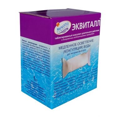 Средство для бассейна Маркопул Эквиталл, осветление воды 1кг, Артикул: ХИМ05
