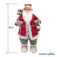 Фигурка новогодняя Дед Мороз Winter Glade высота 80 см (красный/серый) Артикул: M21