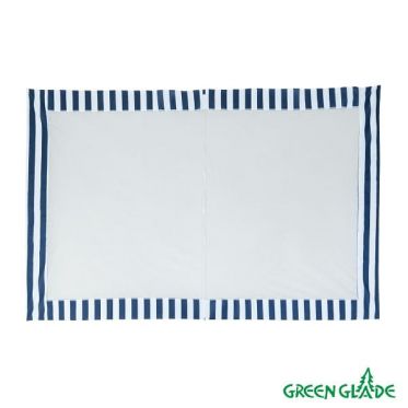 Стенка для садового тента Green Glade 1,95х2,95м полиэстер с москитной сеткой синяя Артикул: 4140