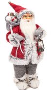 Фигурка новогодняя Дед Мороз Winter Glade высота 46 см (красный/серый) Артикул: M2118